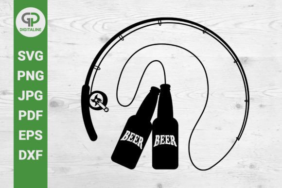 Download Fishing Beer SVG Circle Fishing Rod SVG - Fishing rod Collection