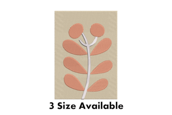 Download Minimal Leaf Plant Embroidery Design - Plant Collection