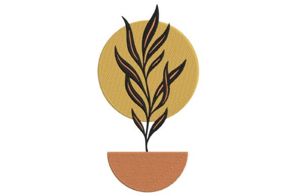 Download Boho Plant Embroidery Design - Plant Collection