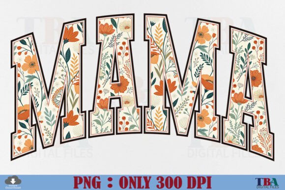 Download Boho Floral Mama Mother's Day Gift PNG - Floral Collection