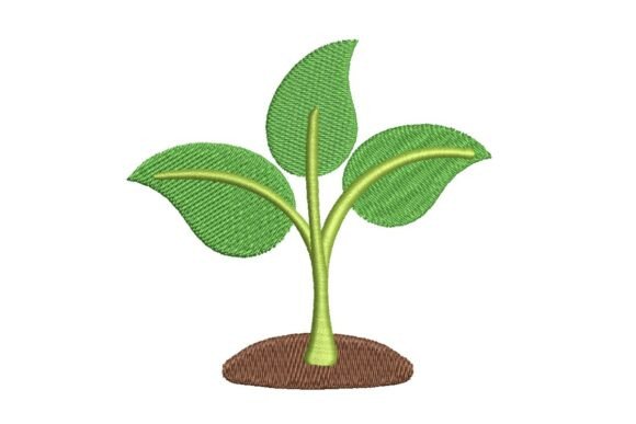 Download Growing Plant Embroidery Design - Plant Collection
