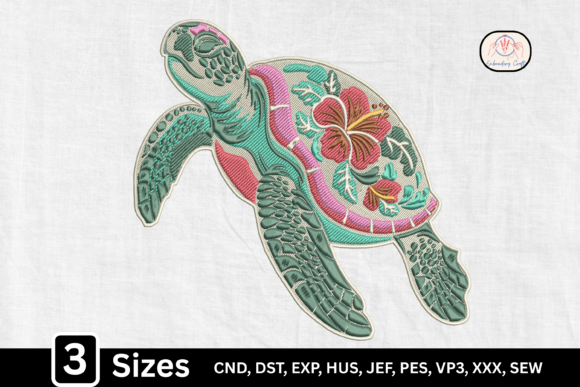 Download Tropical Ocean Floral Sea Turtle - Floral Collection