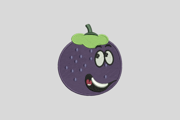 Download Purple Egg Plant Embroidery Design - Plant Collection