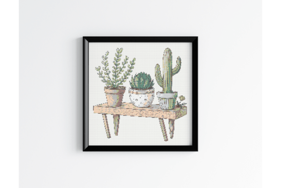 Download Tiny Monstera Plant Embroidery Chart - Plant Collection