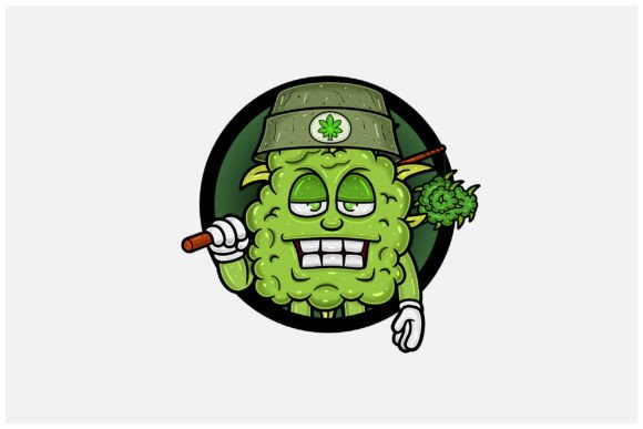 Download Weed Bud with Fishing Rod Logo - Fishing rod Collection