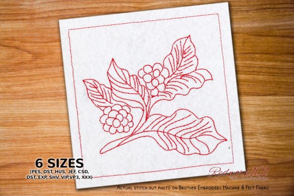 Download Coffee Plant Embroidery Design - Plant Collection