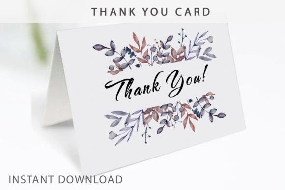 Download Printable Floral Thank You Cards - Floral Collection